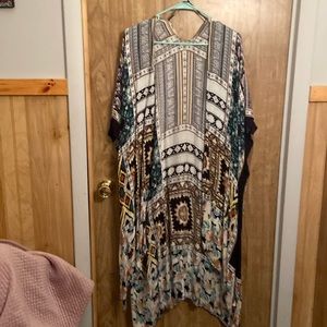 Open front cover up/lightwear